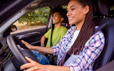 couple in car interior